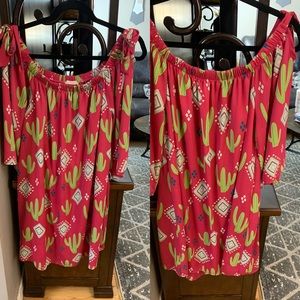 Berry N Cream western style slip dress (L)